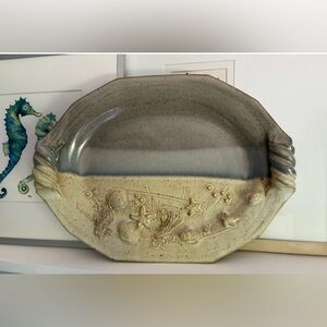 Howard Houle Pottery Platter Gabriola Island BC Ceramic Tray Beach Ocean Shells
